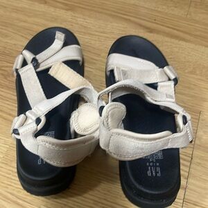 GAP KIDS KHAKI AND BLACK SHOES